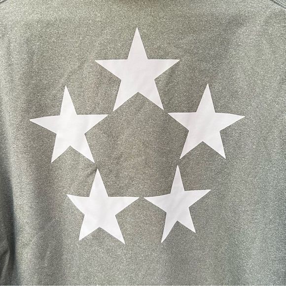 Nike Men's Therma-Fit Pullover Hoodie Five White‎ Stars Graphic Gray Medium - Picture 5 of 6